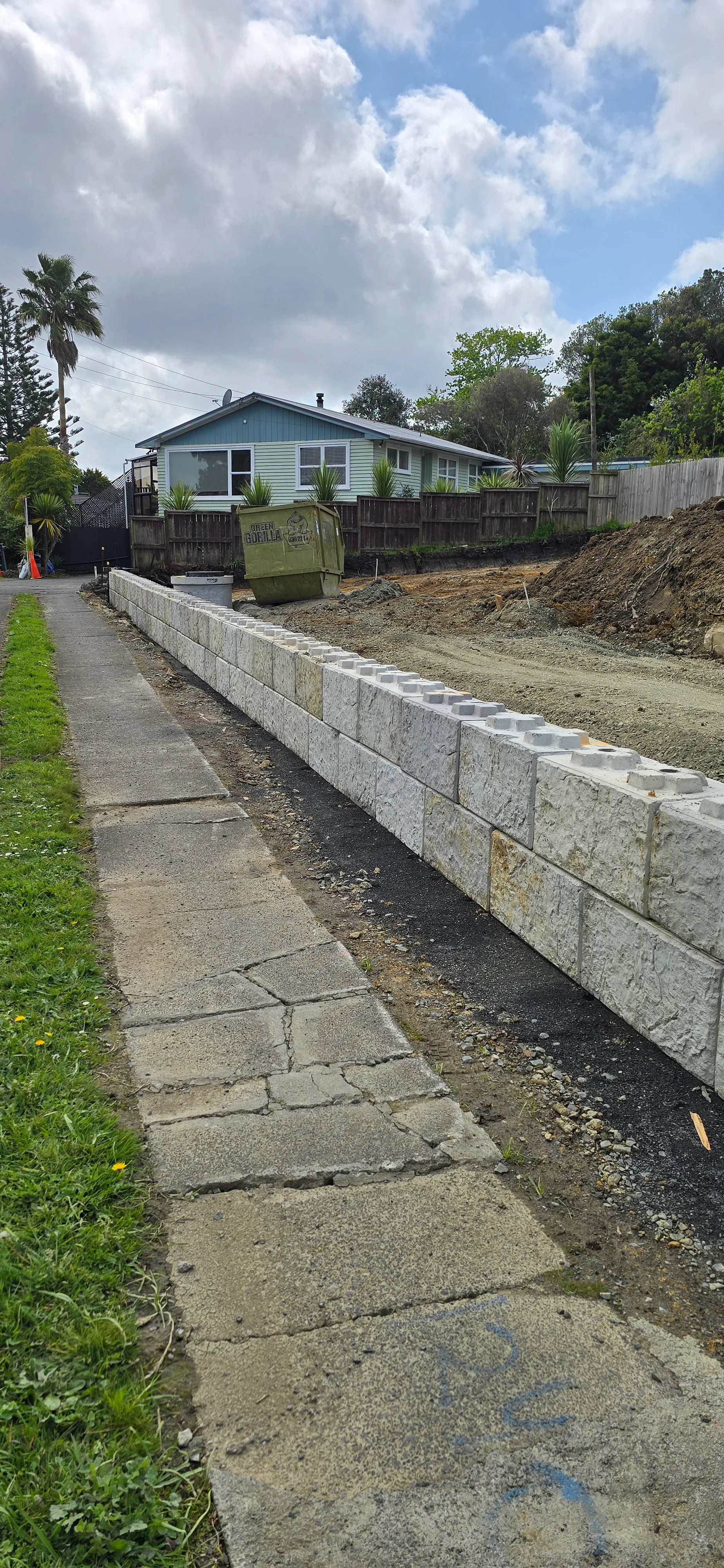 Interbloc Concrete Block Retaining Wall NZ