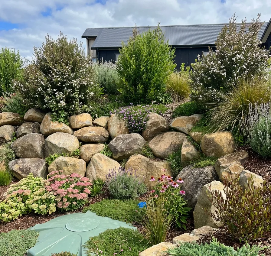 Natural Stone Retaining Wall New Zealand