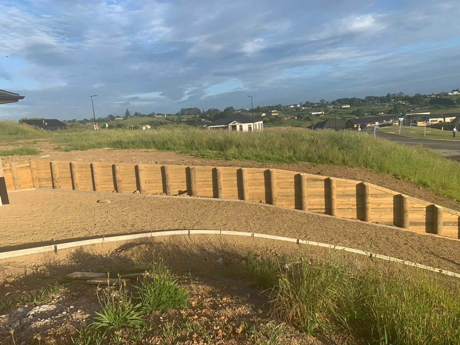 Timber Garden Retaining Wall New Zealand