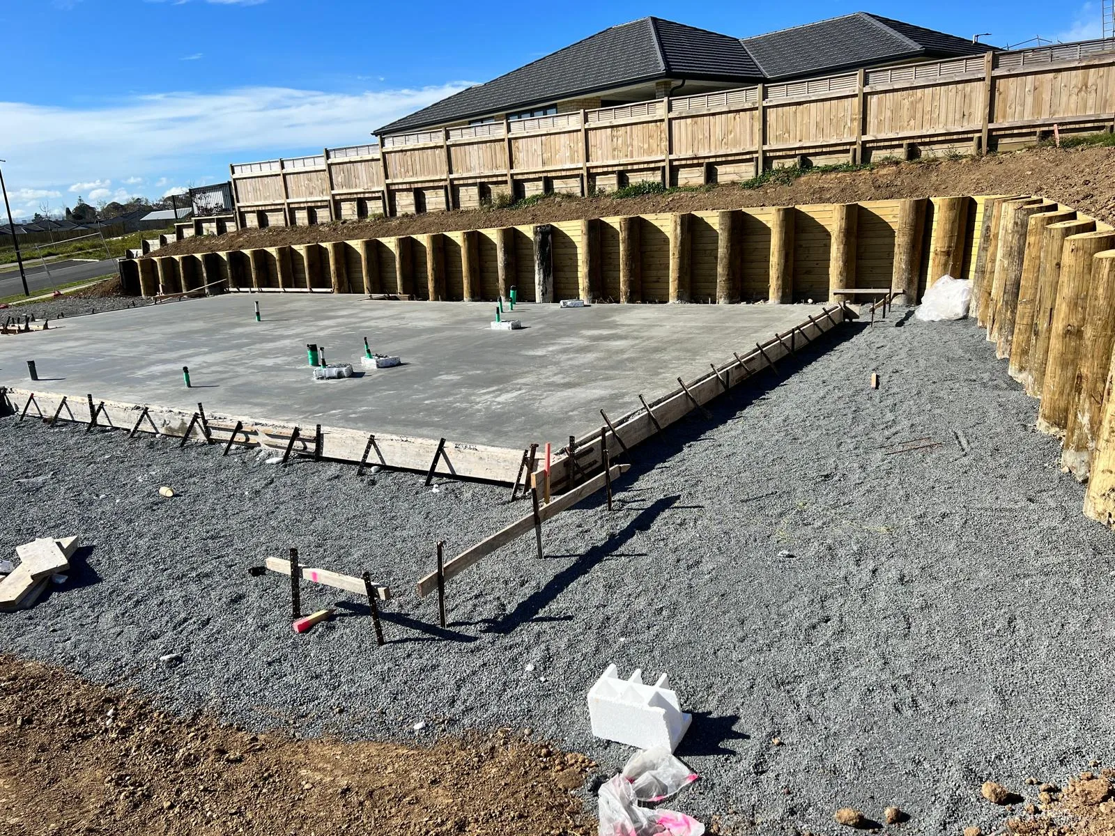 Timber Retaining Wall Installation New Zealand